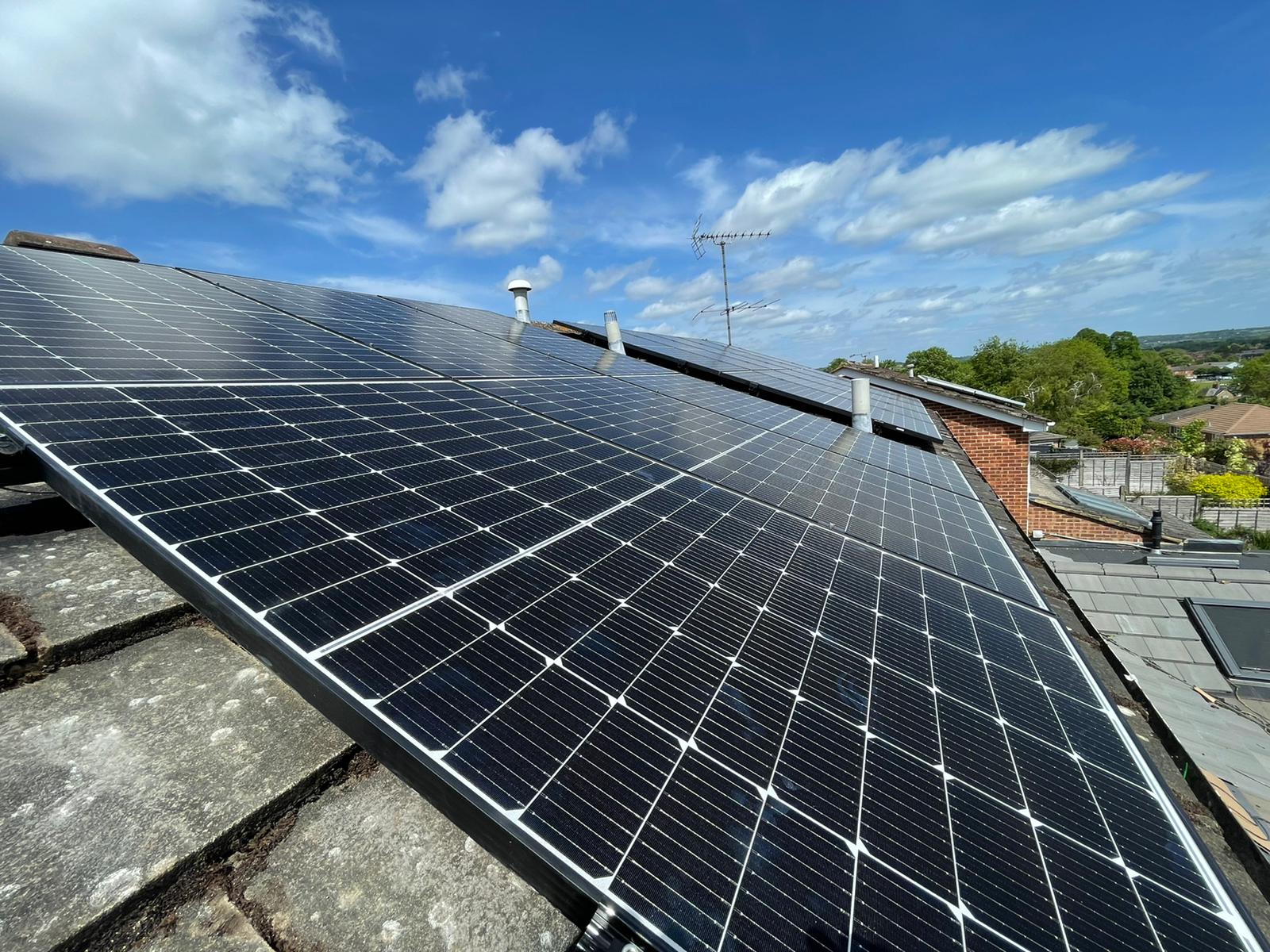 Solar panels with a view